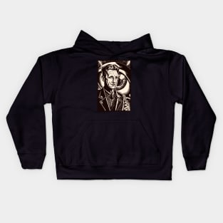 Portrait of George Orwell Kids Hoodie